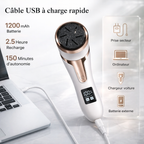 Râpe électrique aspirante rechargeable pour pieds